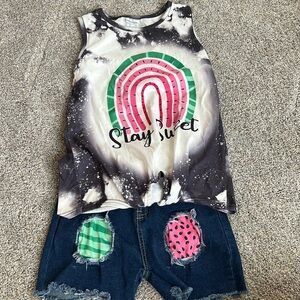 Girl’s Sparkle in Pink matching outfit